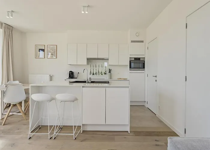 아파트 Flat In Belgium Near Sea Dyke & Town Center